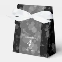 Elegant 4th Linen Wedding Anniversary Celebration Favor Boxes