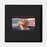 No Kings In America Anti-Trump Creative Design Magnet