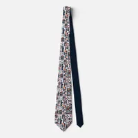 4th of July Generative Pattern Neck Tie