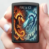 Destiny of Fire and Ice Zippo Lighter