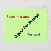 Postcard - Original Text Message