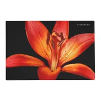 Beautiful Red Orange Asiatic Lily Gran Paradiso Placemat