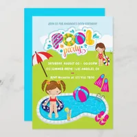 Kids Pool Party Invitation