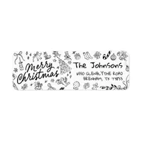 Whimsical Christmas  Return Address Label