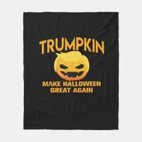 Trumpkin Make Halloween Great Again – Sloth Parody Fleece Blanket