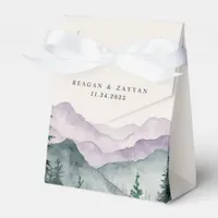 Misty Mountain Romance Wedding Favor Boxes