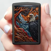 Majestic Eagle Car Art Zippo Lighter