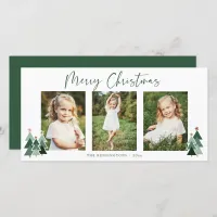 Rustic Trees Modern Christmas Holiday 3 Photo