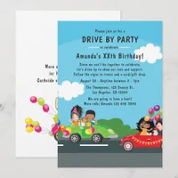 Fun Drive By Birthday Party Invitation