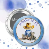 Mommy to Be of a Lil' Cowboy | Baby Shower Button