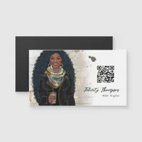 Black Queen Beauty Fashion Hair QR Code