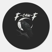 Funny Crow Essential Creative Casual Classic Round Sticker