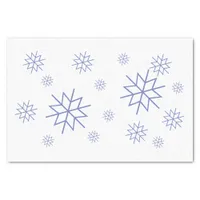 Tissue Paper - Blue Snowflakes