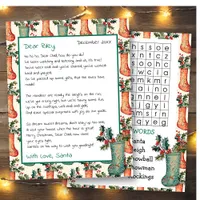 Cute Personalized Letter from Santa | Word Search
