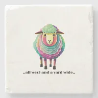 All Wool and a Yard Wide Stone Coaster