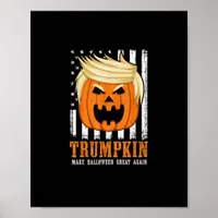 Usa Trumpkin Make Halloween Great Again Funny Poster