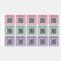 Custom Color Coded Organization QR Code Stickers