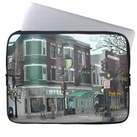 Drawing of Downtown Madison, Wisconsin Laptop Sleeve