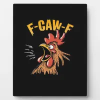 Vintage F-Caw-F Chicken F-Caw-F Funny Chicken Roos Plaque
