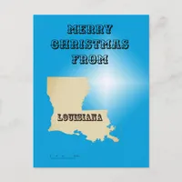 Postcard - Merry Christmas from Louisiana