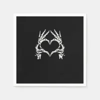 Skeleton Heart Hands - Halloween - Skeleton Hands  Napkins