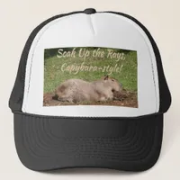 Soak Up the Rays, Capybara-style! Trucker Hat