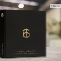 Elegant Black Gold Real Estate Binder