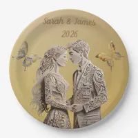 Bride & Groom Wedding Gifts Paper Plates