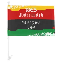 Juneteenth Freedom Day City Celebration Fancy Car Flag