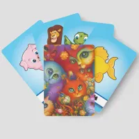 Colorful Crazy Kitty Cat Kitten Collage Match Game Matching Game Cards