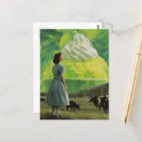 Yummy Lime Desert in the Dairy Pasture Surreal Postcard