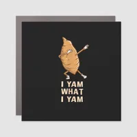 Cool I Yam What I Yam - Funny Dabbing Fan Dancer  Car Magnet