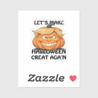 Let's Make Halloween Great Again Classic Sticker