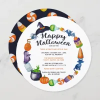 Halloween Drinks Candies and Treats Halloween Invitation