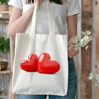 Valentine's Day 3D Stereo Love Tote Bag