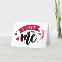 I Love Me Funny Anti Valentine's Day Holiday Card