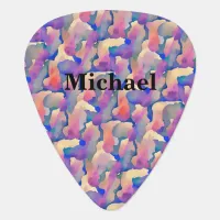 Watercolor Pattern Personalized Guitar Pick