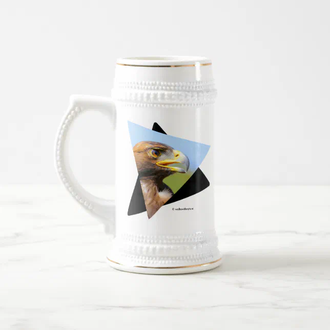 Vision of a Beautiful Young Golden Eagle Beer Stein