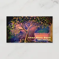 *~* Fantasy Ethereal QR TREE  AP82 Business Card