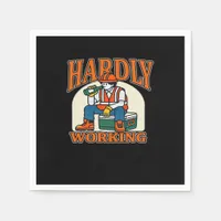 Bone Hands Heart Lesbian Goth Napkins