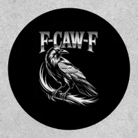 F-Caw-F Crow Womens Trendy Casual Patch