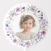 Wildflower Photo Balloon - Girl’s 1st Birthday