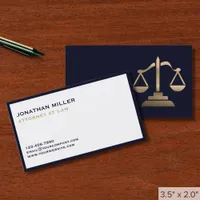 Modern Luxury Lawyer Business Card