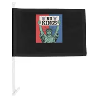 No Kings Classic Patriotic Style Car Flag