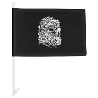 Cottagecore Aesthetic Frog Mushroom Goblincore Cre Car Flag
