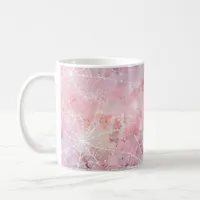 Simple Whimsical Cute Pink Spiderwebs  Coffee Mug