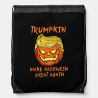 Trumpkin Make Halloween Great Again Jack O Lantern Drawstring Bag