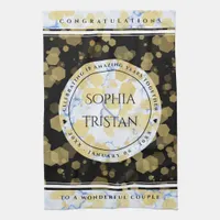 Elegant 18th Porcelain Wedding Anniversary Kitchen Towel