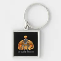 Trumpkin Make Halloween  Again Gym Fitness Funny Keychain