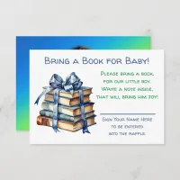 Bring a Book for Baby | Baby Shower  Enclosure Card